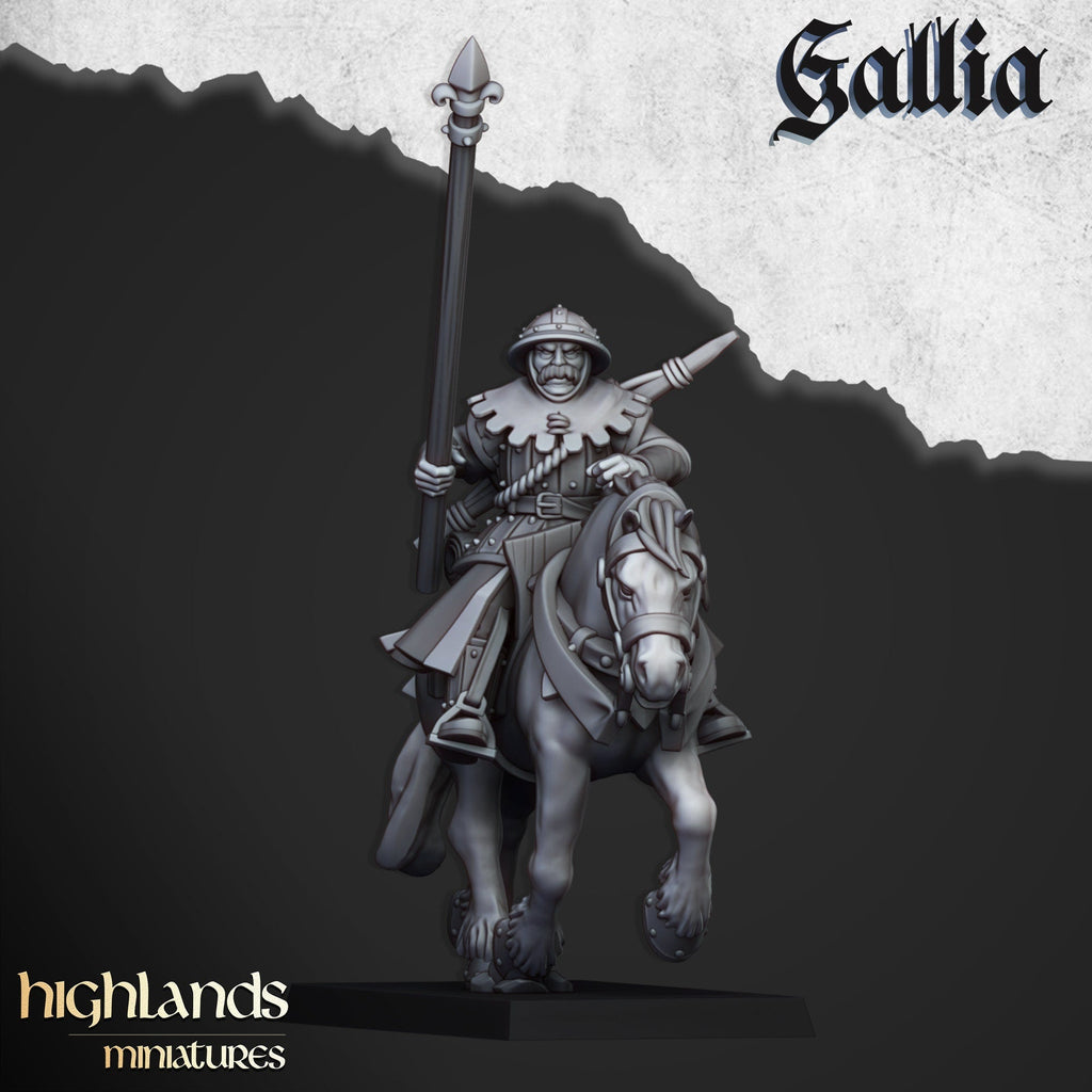Mounted Men at Arms - Gallia - Highlands Miniatures - Sigmarite Boutique