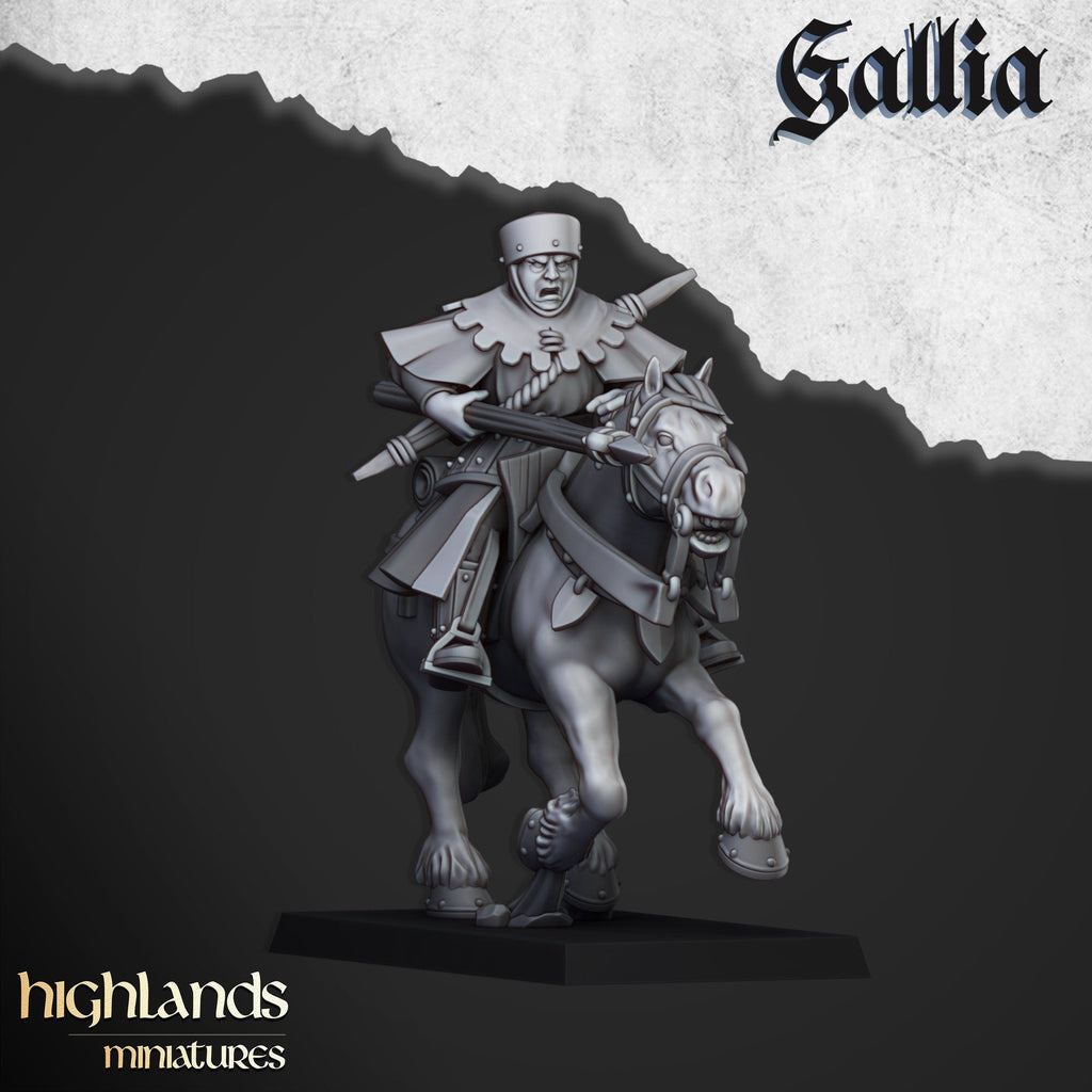 Mounted Men at Arms - Gallia - Highlands Miniatures - Sigmarite Boutique