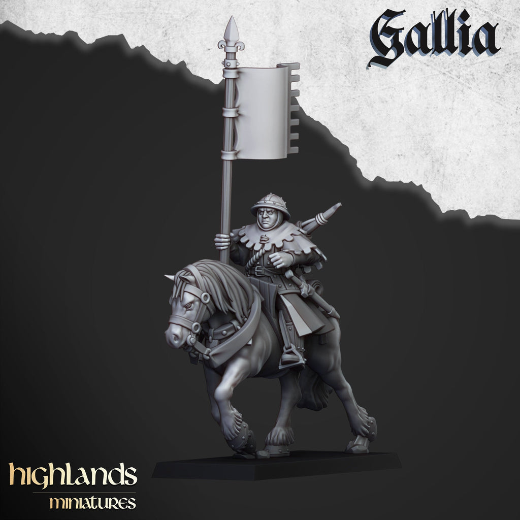 Mounted Men at Arms - Gallia - Highlands Miniatures - Sigmarite Boutique