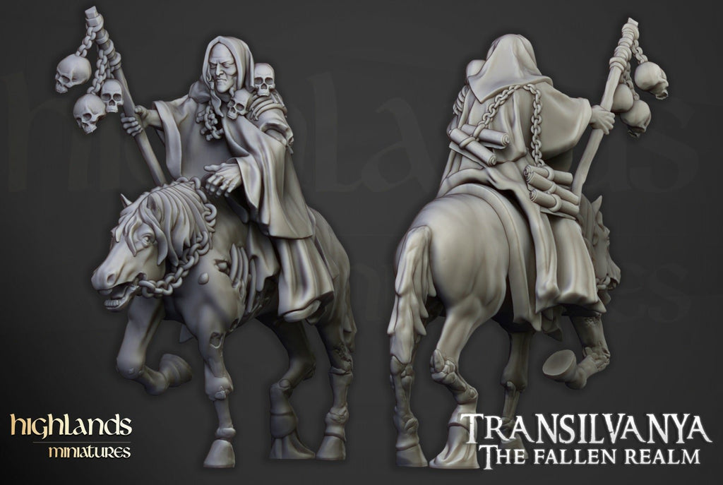 Mounted Necromancer - Highlands Miniatures - Sigmarite Boutique