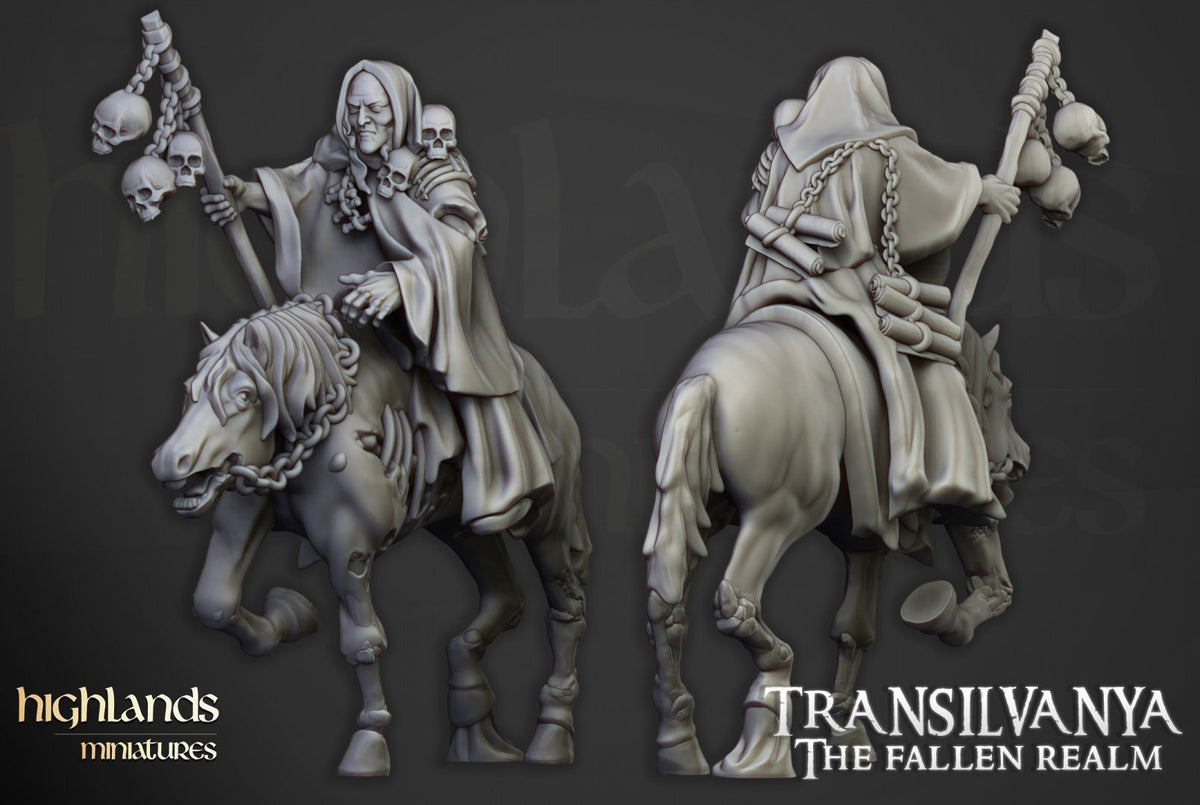 Mounted Necromancer - Highlands Miniatures - Sigmarite Boutique