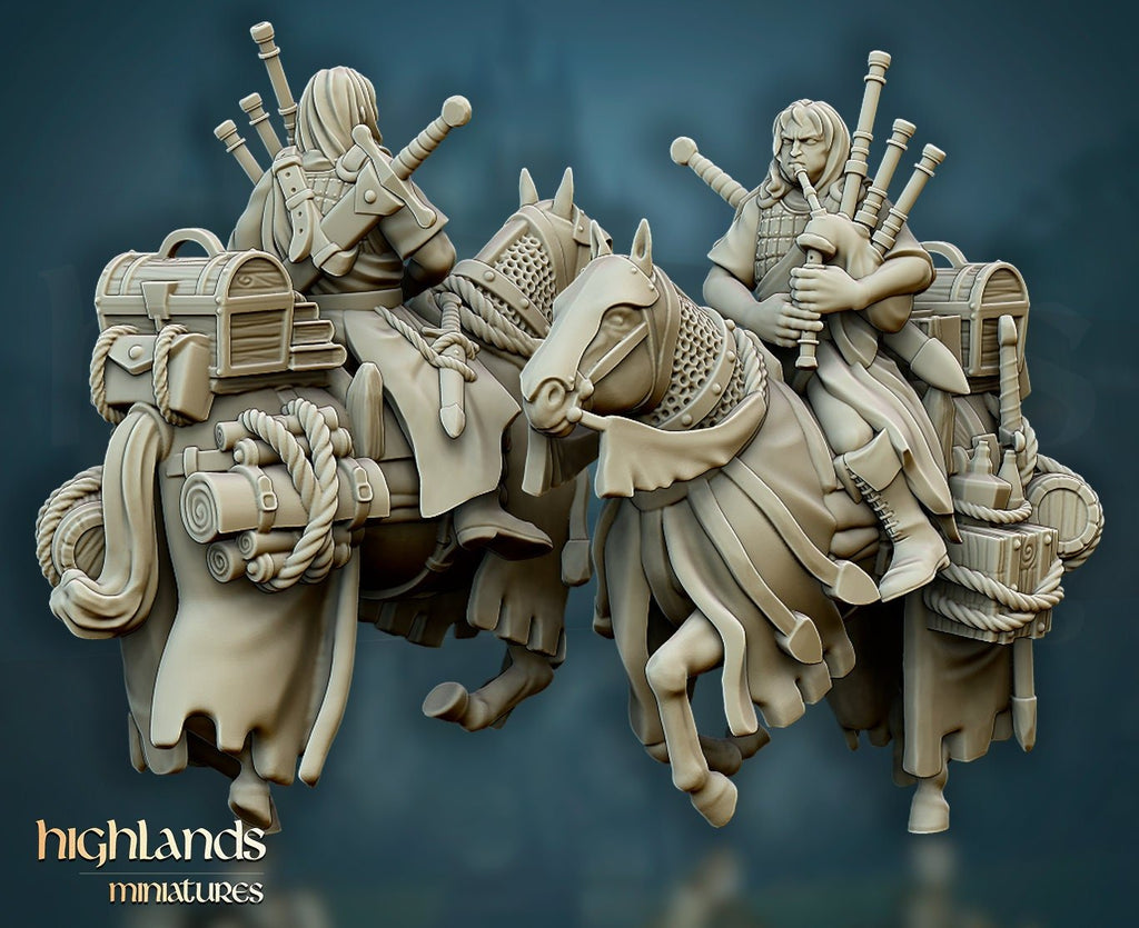 Mounted Questing Knight Command - Highlands Miniatures - Sigmarite Boutique