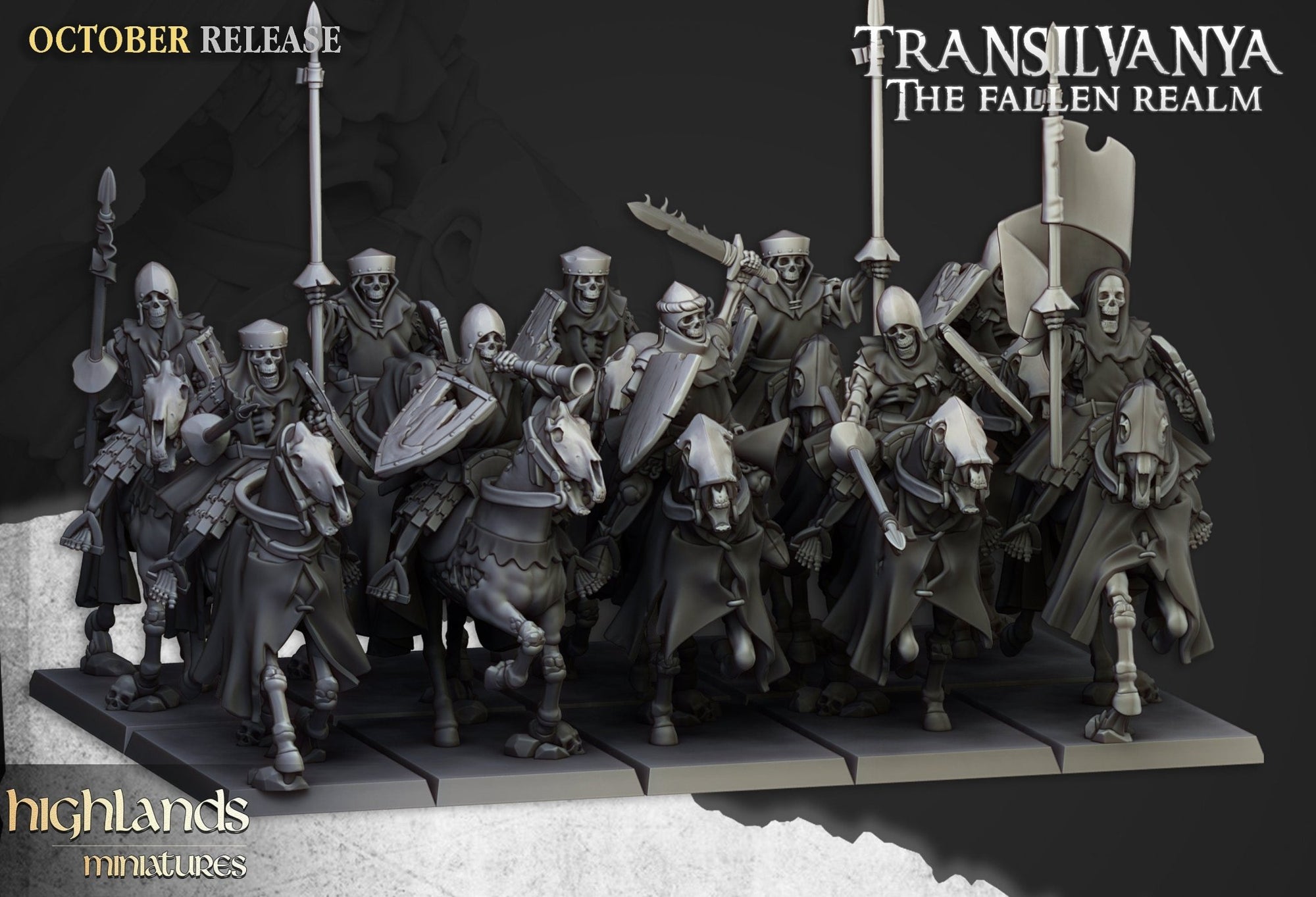 Mounted Skeletons - Highlands Miniatures - Sigmarite Boutique