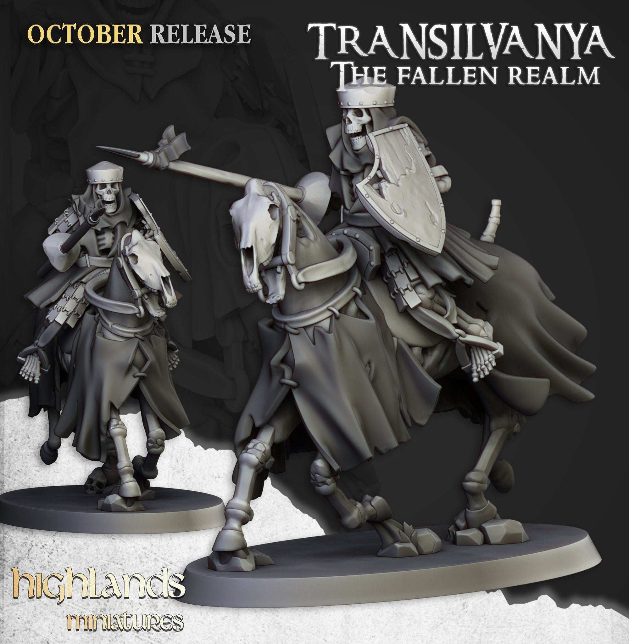 Mounted Skeletons - Highlands Miniatures - Sigmarite Boutique