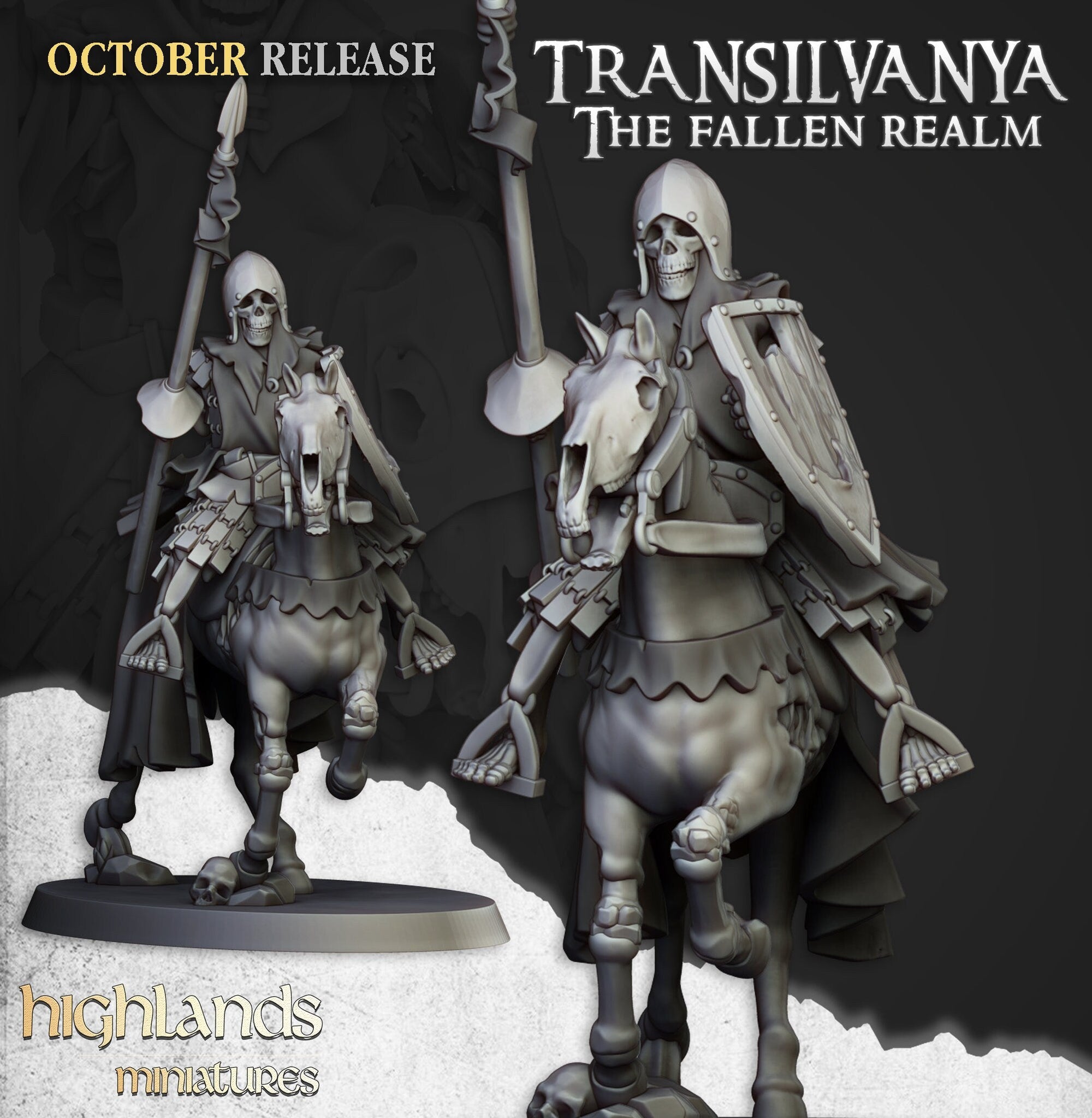 Mounted Skeletons - Highlands Miniatures - Sigmarite Boutique