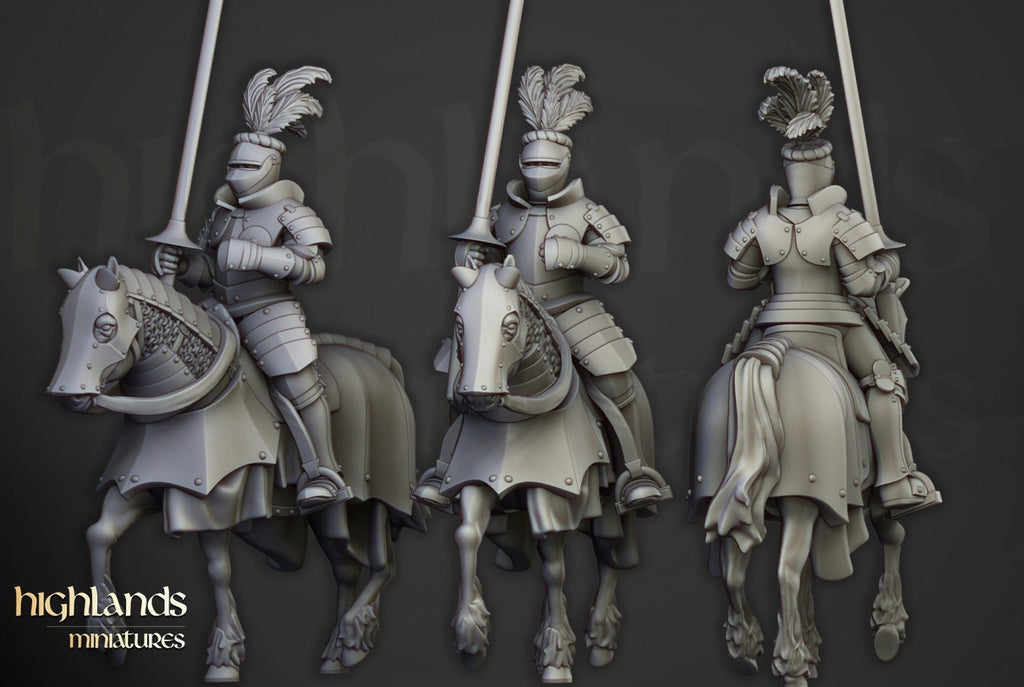 Mounted Sunland Knights - Highlands Miniatures - Sigmarite Boutique