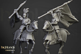 Mounted Sunland Knights - Highlands Miniatures - Sigmarite Boutique
