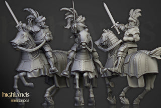 Mounted Sunland Knights - Highlands Miniatures - Sigmarite Boutique