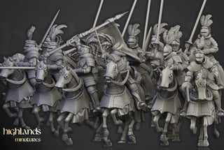 Mounted Sunland Knights - Highlands Miniatures - Sigmarite Boutique