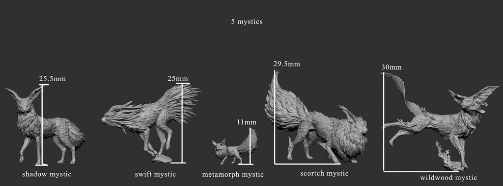 Mystic Foxes - Mini Monster Master - Mini Monster Mayhem - Sigmarite Boutique
