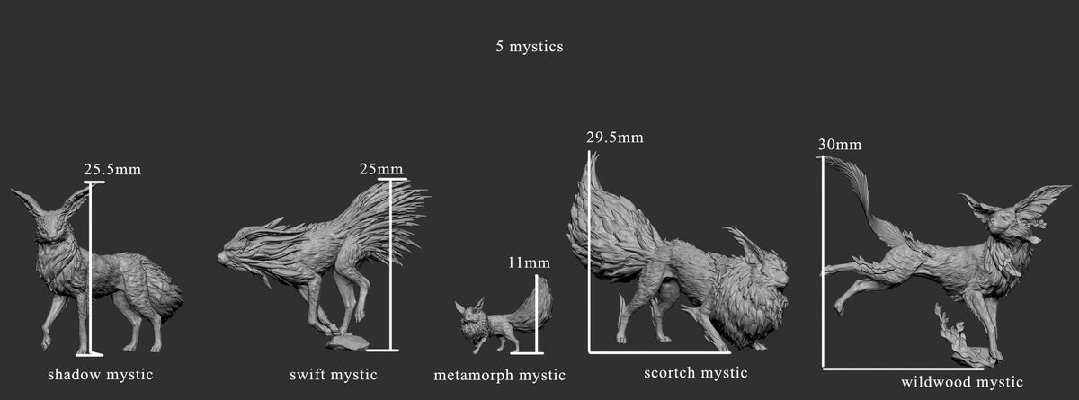 Mystic Foxes - Mini Monster Master - Mini Monster Mayhem - Sigmarite Boutique
