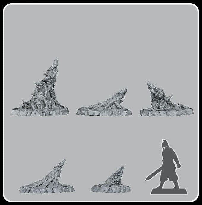 Nekron's Stalagmites - Fantastic Plants and Rocks - Print Your Monsters - Sigmarite Boutique