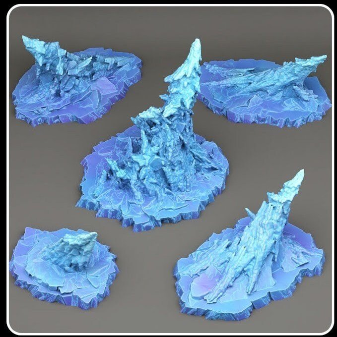 Nekron's Stalagmites - Fantastic Plants and Rocks - Print Your Monsters - Sigmarite Boutique
