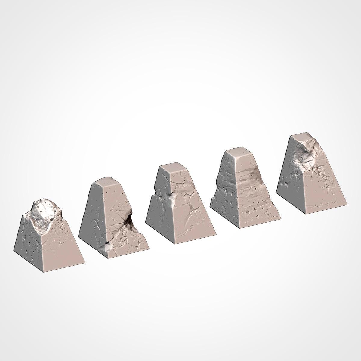 Obstacles of War Modular Sci Fi Tabletop Terrain for 28mm Wargaming & Kill Team Sci Fi Scatter Terrain - Sigmarite Boutique