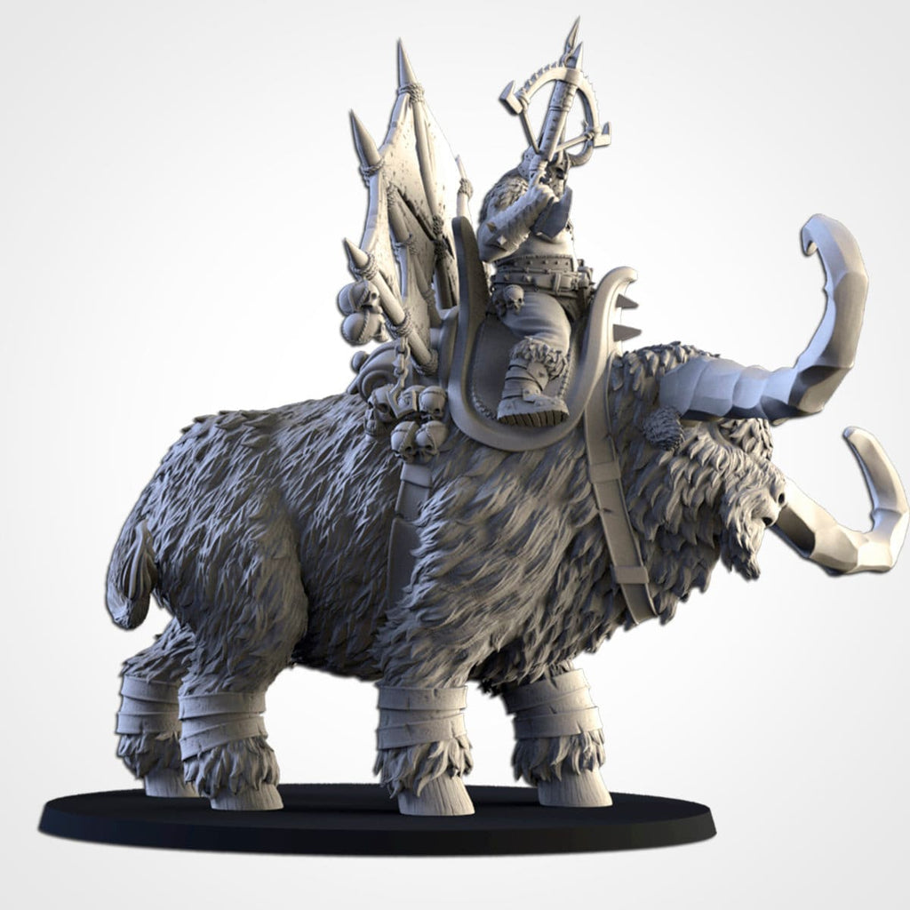 Ogre Hero on Rock Auroch - Northern Ogres - Txarli Factory - Sigmarite Boutique