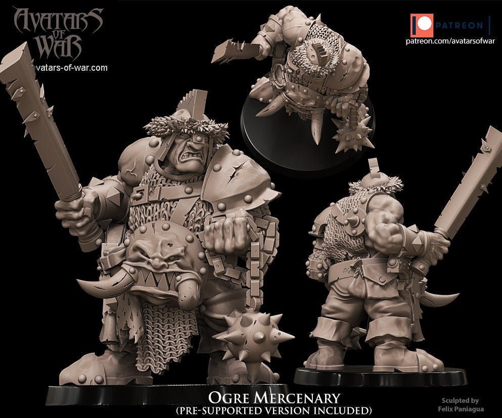 Ogre Mercenary - Avatars of War - Sigmarite Boutique