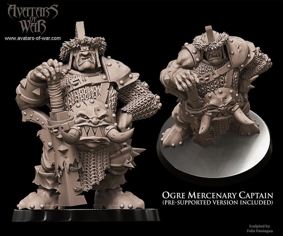 Ogre Mercenary Captain - Avatars of War - Sigmarite Boutique