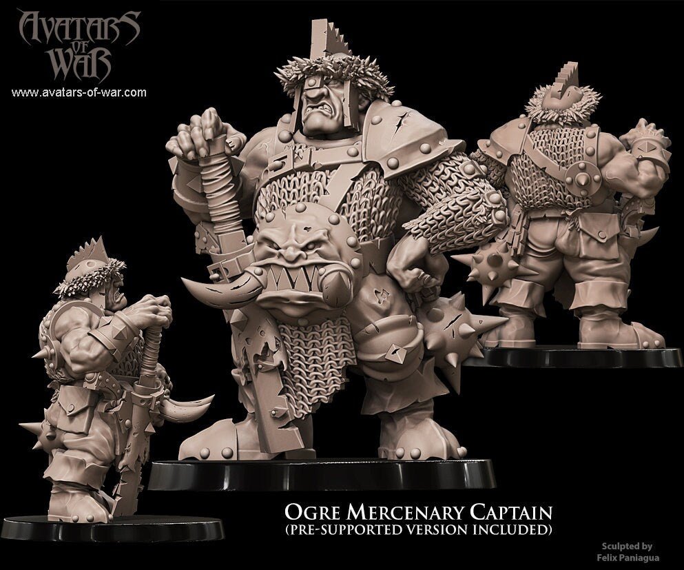 Ogre Mercenary Captain - Avatars of War - Sigmarite Boutique