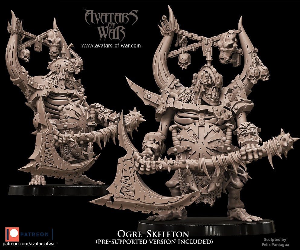 Ogre Skeleton - Avatars of War - Sigmarite Boutique