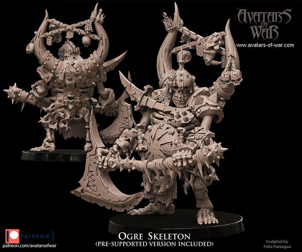 Ogre Skeleton - Avatars of War - Sigmarite Boutique