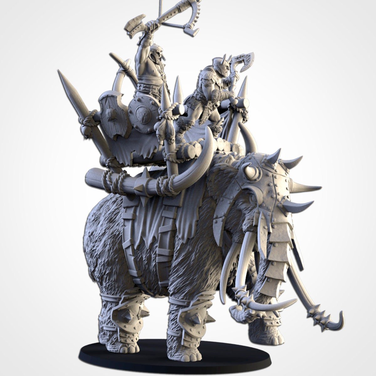 Ogres on Mammoth - Northern Ogres - Txarli Factory - Sigmarite Boutique