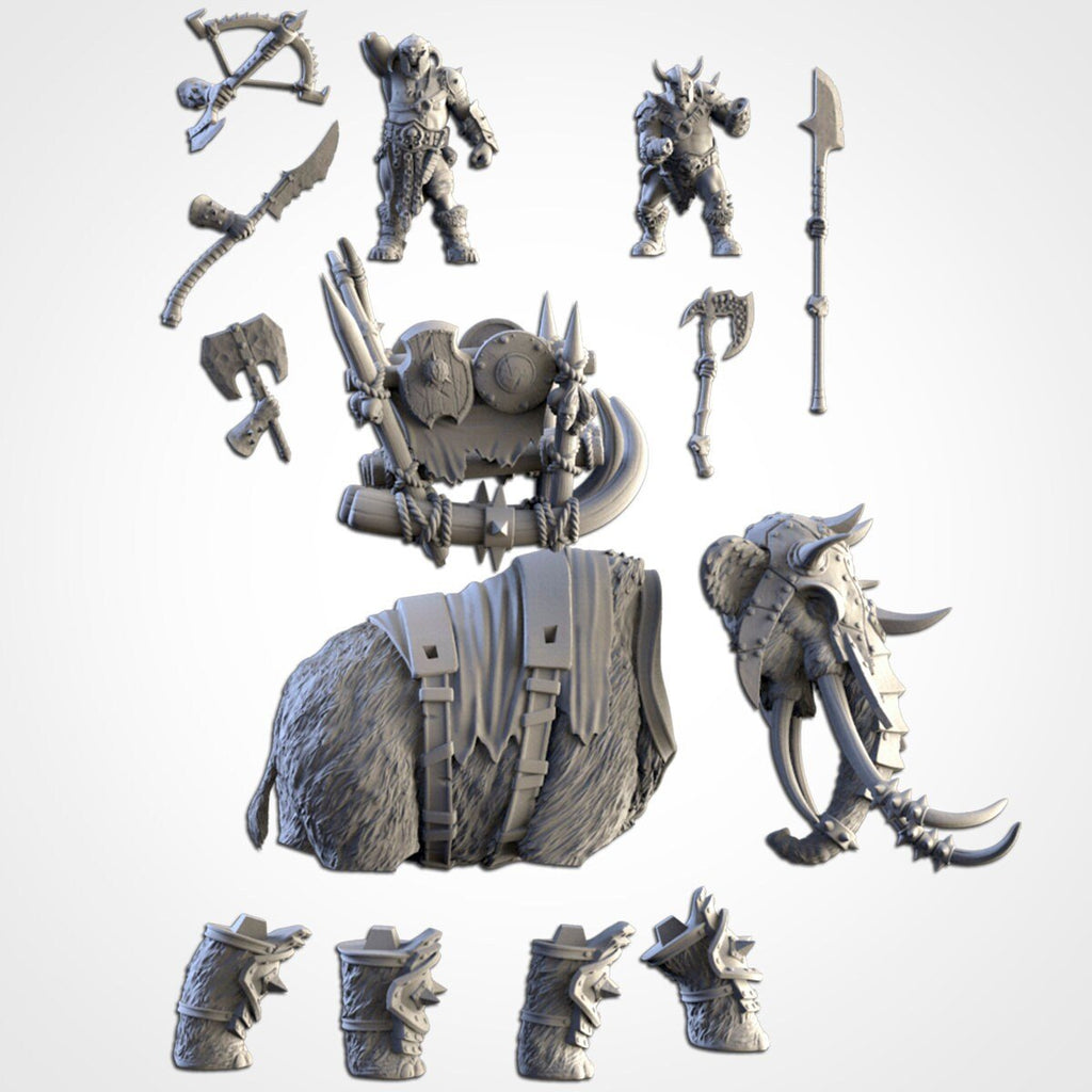 Ogres on Mammoth - Northern Ogres - Txarli Factory - Sigmarite Boutique