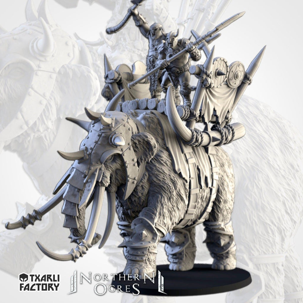 Ogres on Mammoth - Northern Ogres - Txarli Factory - Sigmarite Boutique