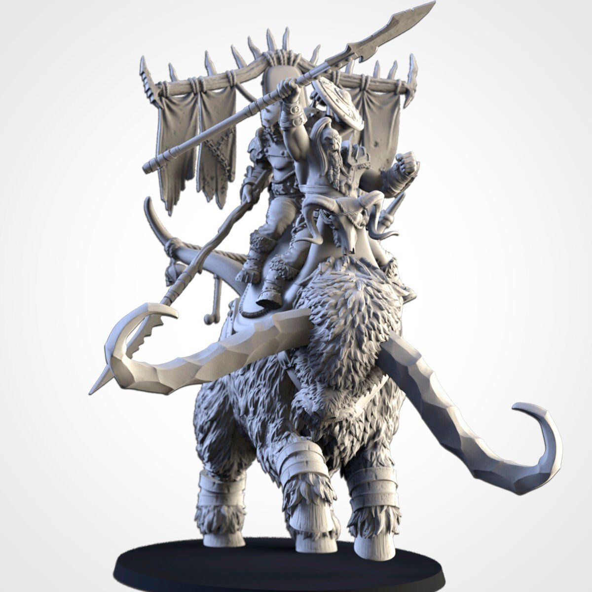 Ogres on Rock Auroch - Northern Ogres - Txarli Factory - Sigmarite Boutique