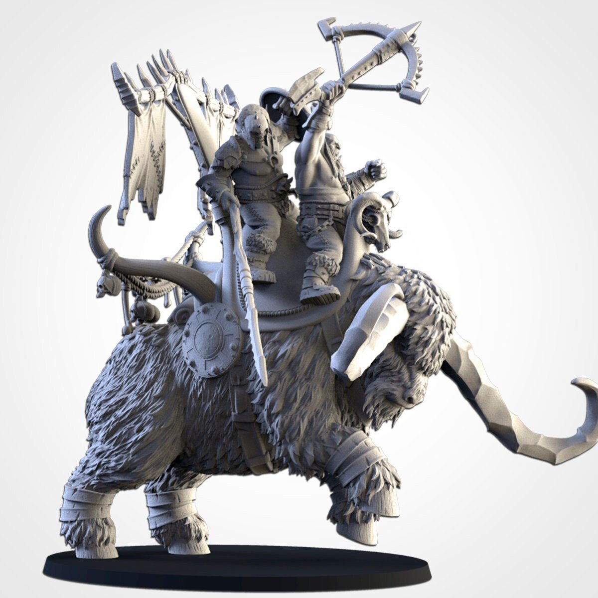 Ogres on Rock Auroch - Northern Ogres - Txarli Factory - Sigmarite Boutique