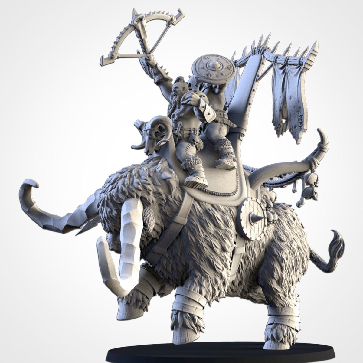 Ogres on Rock Auroch - Northern Ogres - Txarli Factory - Sigmarite Boutique