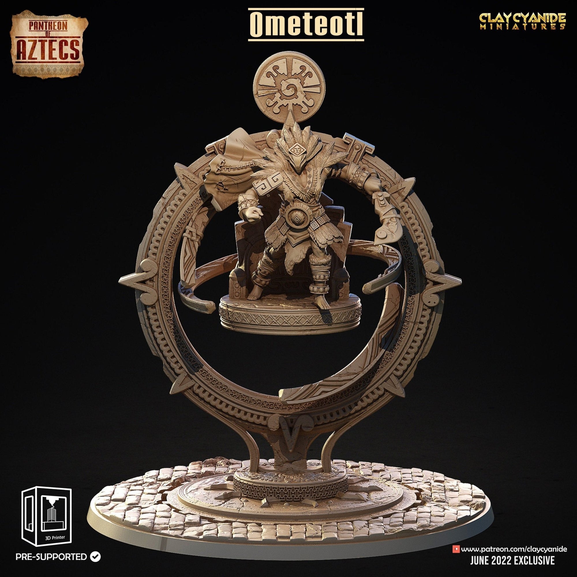 Ometeotl - Pantheon of the Aztecs - Clay Cyanide - Sigmarite Boutique