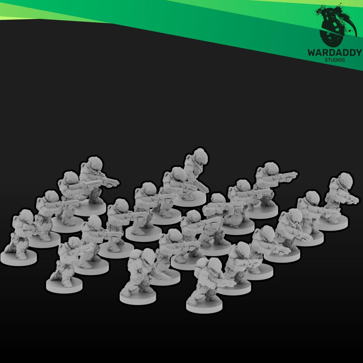Orbital Marines Strike Team - 10mm Epic Scale Sci-Fi Army - Resin Infantry with Optional Multibases- Wardaddy Studios - Sigmarite Boutique