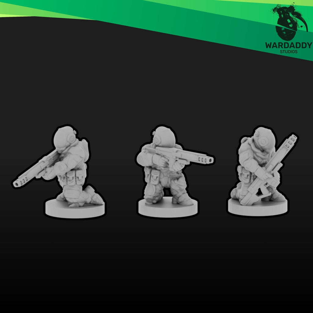Orbital Marines Strike Team - 10mm Epic Scale Sci-Fi Army - Resin Infantry with Optional Multibases- Wardaddy Studios - Sigmarite Boutique