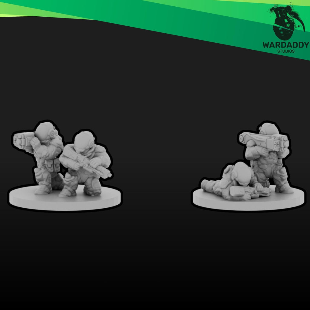 Orbital Marines Strike Team - 10mm Epic Scale Sci-Fi Army - Resin Infantry with Optional Multibases- Wardaddy Studios - Sigmarite Boutique