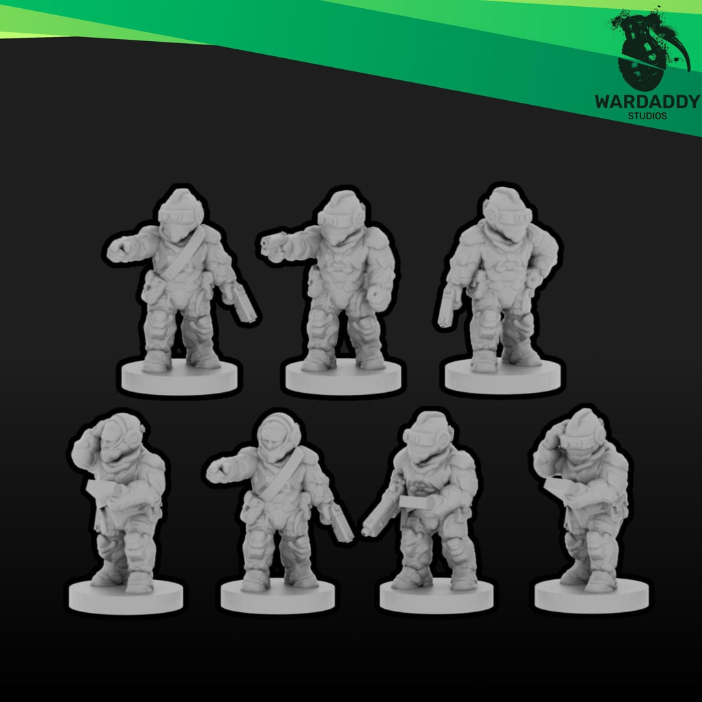 Orbital Marines Strike Team - 10mm Epic Scale Sci-Fi Army - Resin Infantry with Optional Multibases- Wardaddy Studios - Sigmarite Boutique