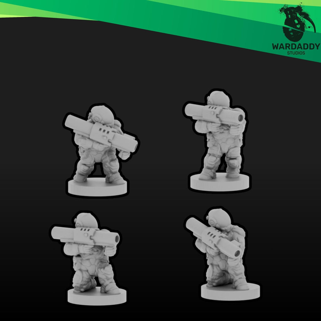 Orbital Marines Strike Team - 10mm Epic Scale Sci-Fi Army - Resin Infantry with Optional Multibases- Wardaddy Studios - Sigmarite Boutique