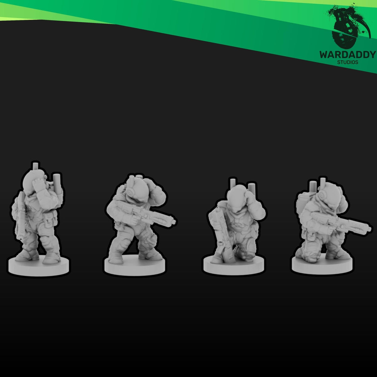 Orbital Marines Strike Team - 10mm Epic Scale Sci-Fi Army - Resin Infantry with Optional Multibases- Wardaddy Studios - Sigmarite Boutique