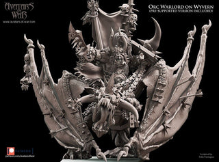 Orc Warlord on Wyvern - Avatars of War - Sigmarite Boutique