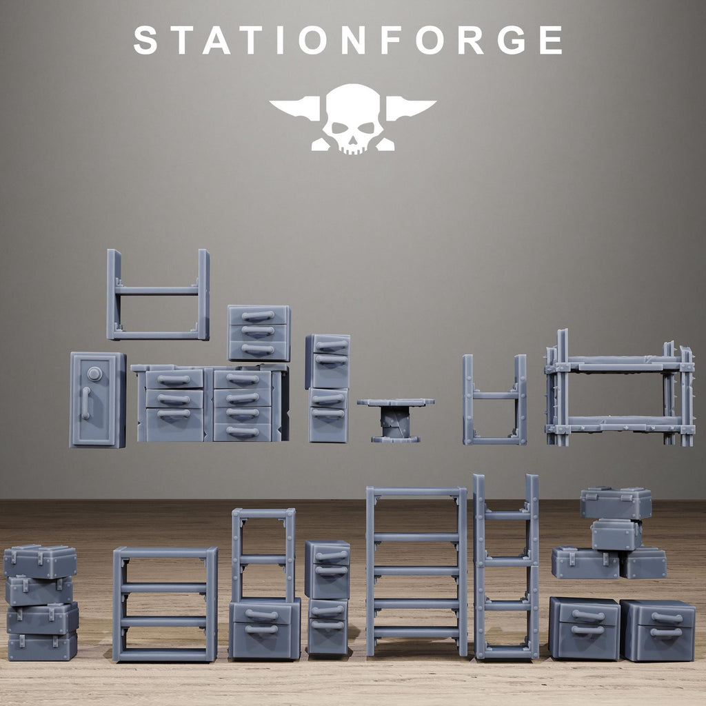 Orkaz Armory - Resin Terrain for Sci-Fi Wargaming - StationForge - Sigmarite Boutique