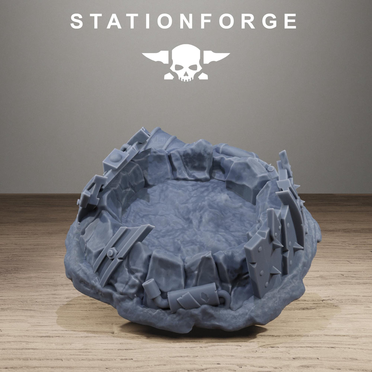 Orkaz Battle Bus - Resin Wrecked Vehicle Terrain for Sci-Fi Wargaming - StationForge - Sigmarite Boutique