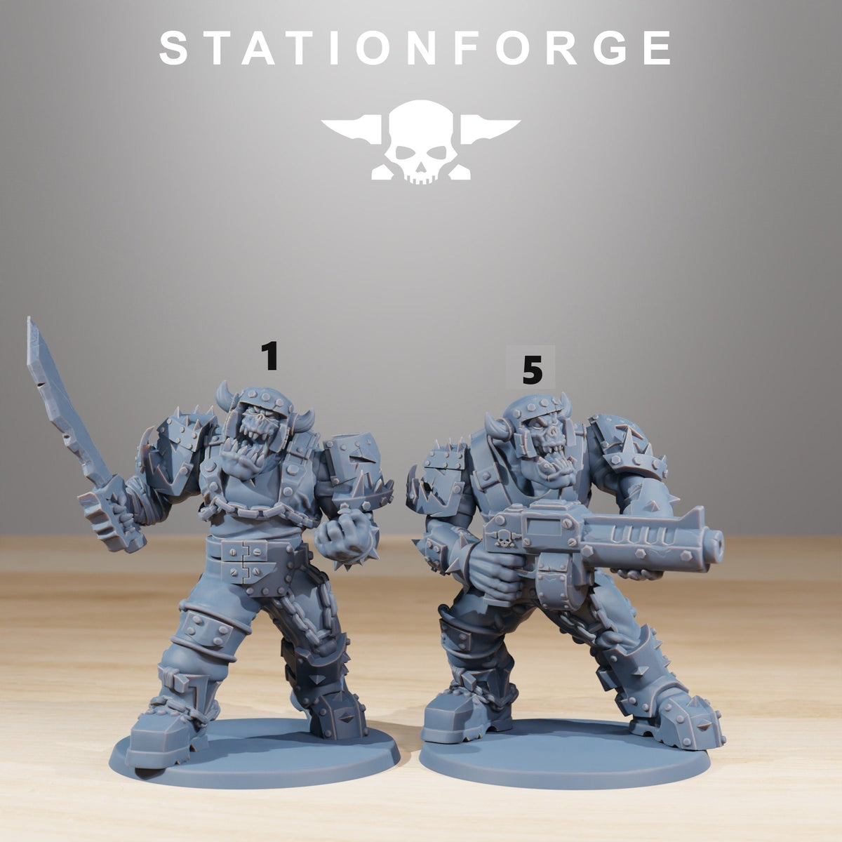 Orkaz Berserkers - StationForge - Sigmarite Boutique