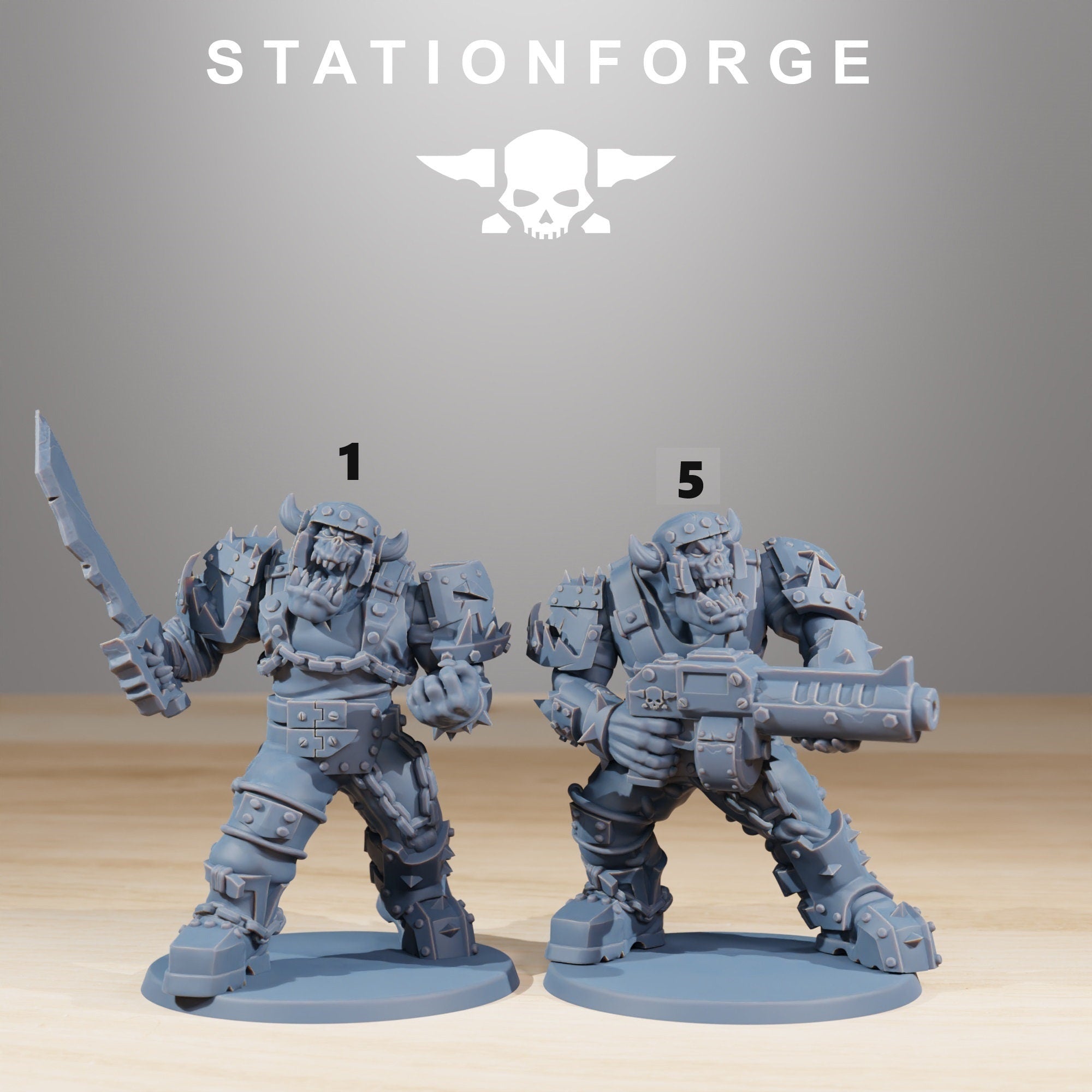 Orkaz Berserkers - StationForge - Sigmarite Boutique