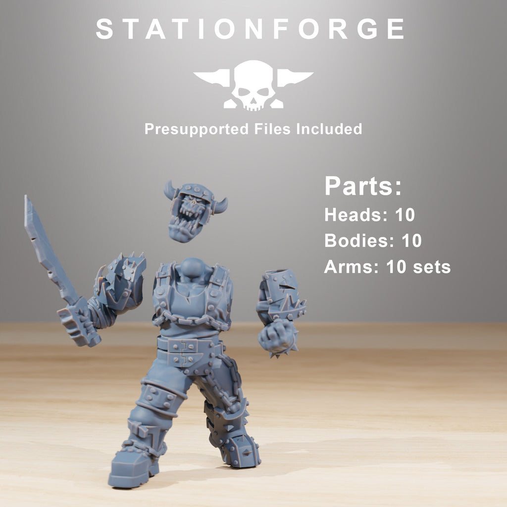 Orkaz Berserkers - StationForge - Sigmarite Boutique