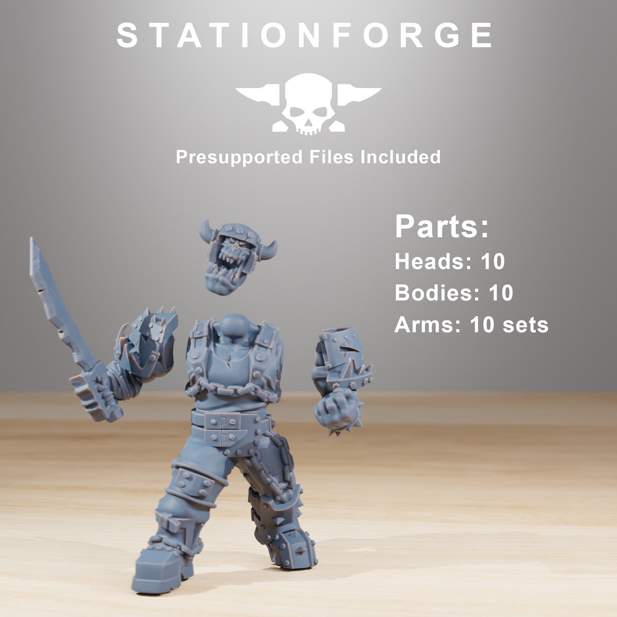 Orkaz Berserkers - StationForge - Sigmarite Boutique