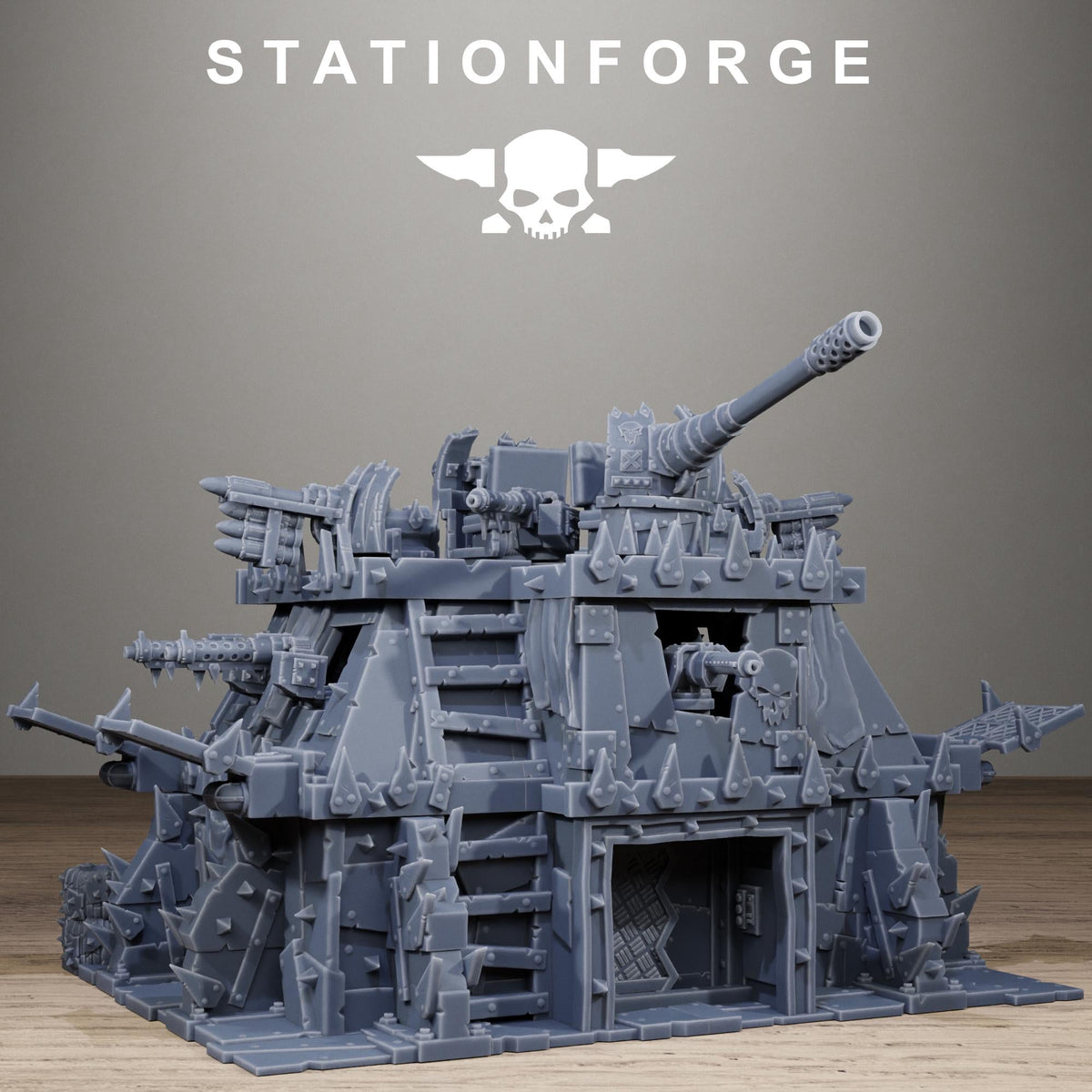 Orkaz Bunker Resin Terrain for Sci-Fi Wargaming - StationForge - Sigmarite Boutique