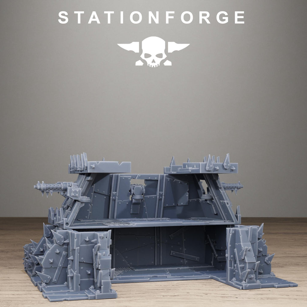 Orkaz Bunker Resin Terrain for Sci-Fi Wargaming - StationForge - Sigmarite Boutique