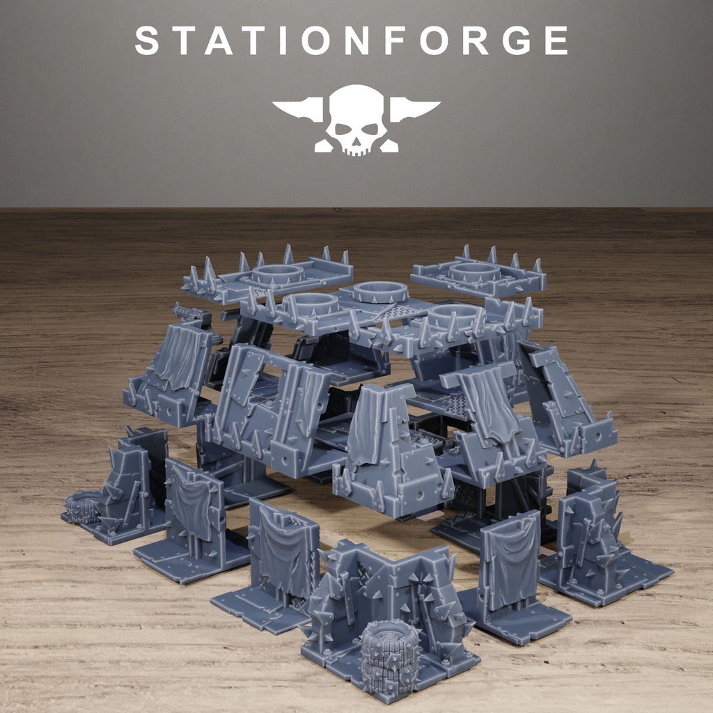 Orkaz Bunker Resin Terrain for Sci-Fi Wargaming - StationForge - Sigmarite Boutique