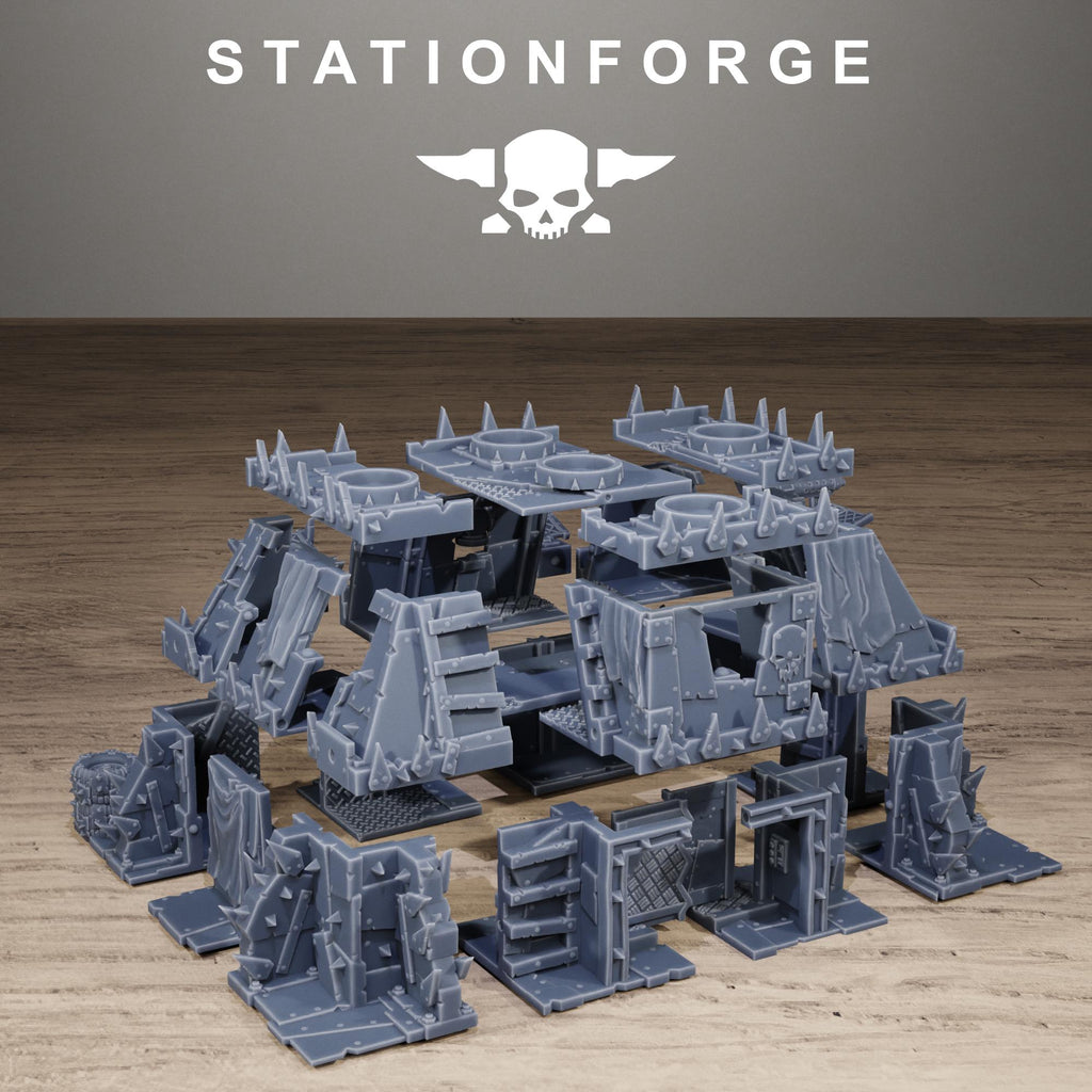 Orkaz Bunker Resin Terrain for Sci-Fi Wargaming - StationForge - Sigmarite Boutique