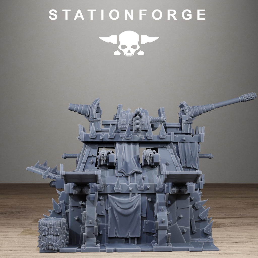Orkaz Bunker Resin Terrain for Sci-Fi Wargaming - StationForge - Sigmarite Boutique