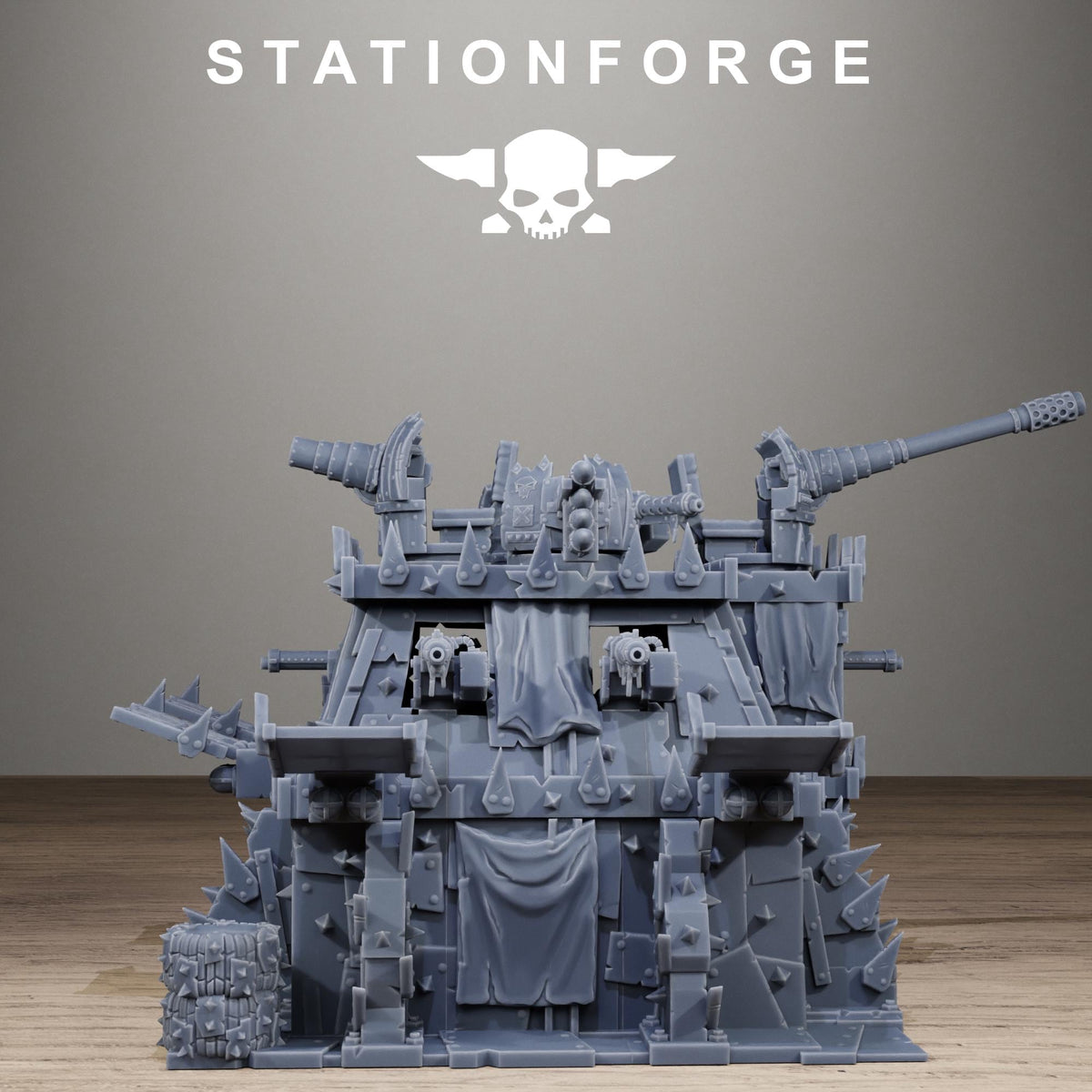 Orkaz Bunker Resin Terrain for Sci-Fi Wargaming - StationForge - Sigmarite Boutique